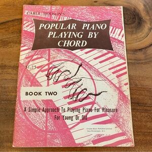 Old 1950s Vintage Piano Chords Playing Book- Vintage Music Book 36pg